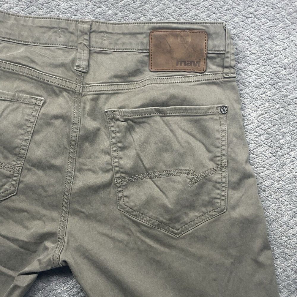 Mavi Jeans Mens 32x34 Asparagus Zach Straight Leg Pants Cotton Chino Stretch